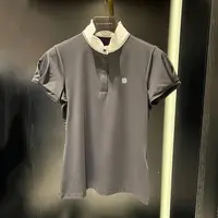 ST ANDREWS 2024 New Women's Golf Sportswear Fashion Versatile Casual Stand-Up Collar Short Sleeve Top 2