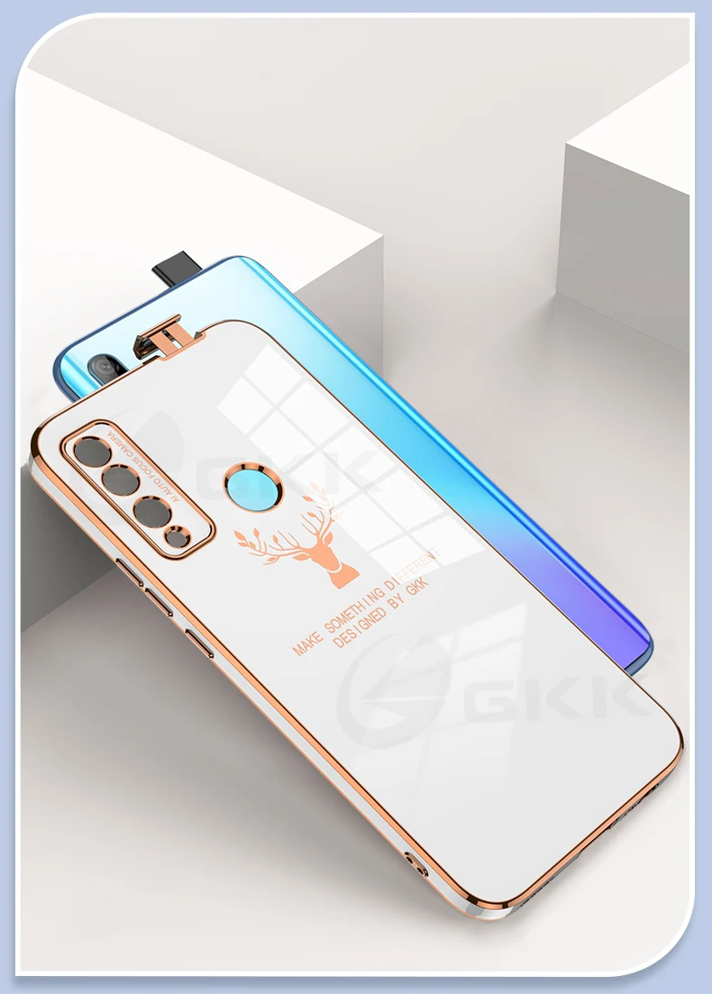 Luxury Plating Square Soft Case For Huawei Honor 9X Global Lifting Lens Protecti