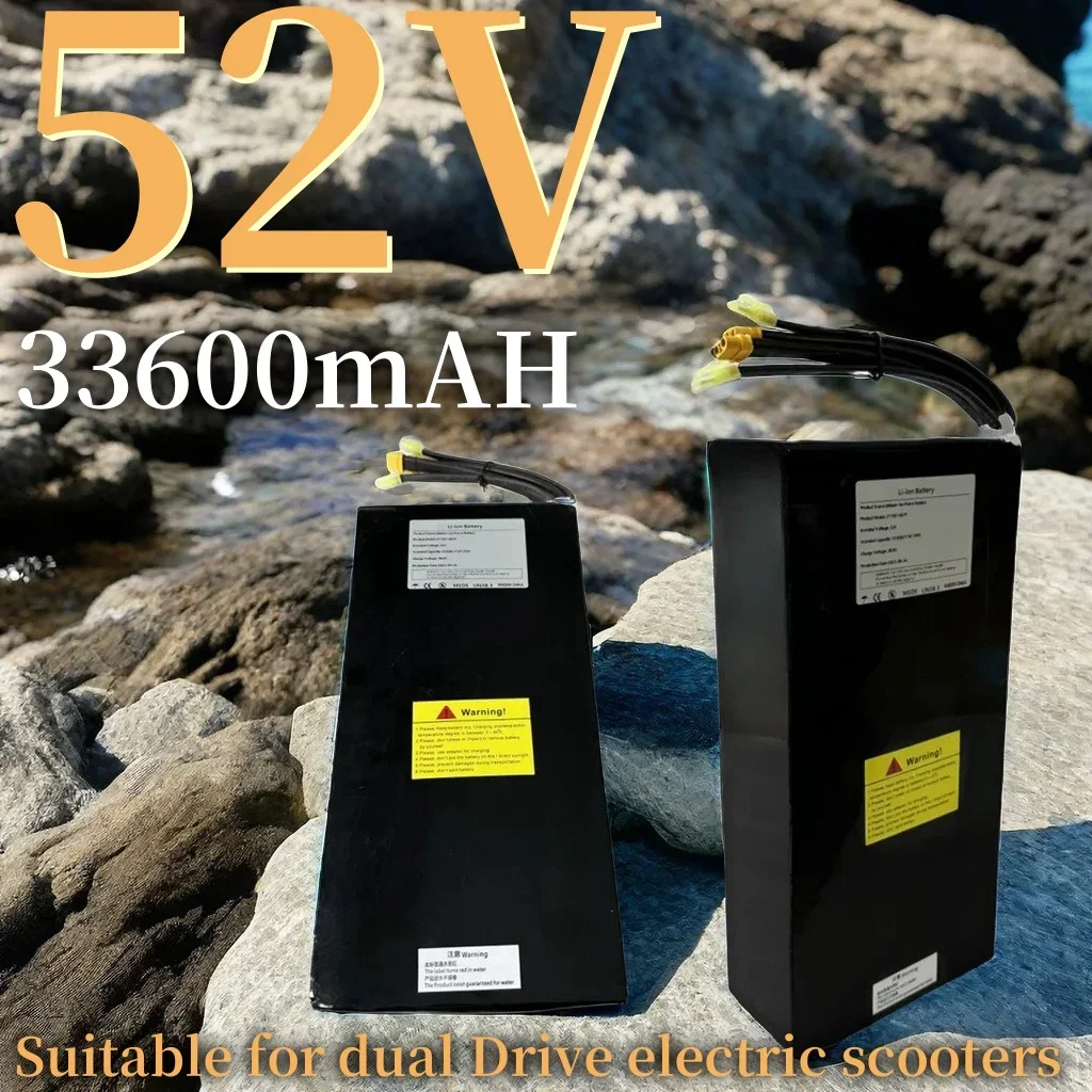 

52V Ebike Battery 33.6Ah 14S7P 21700 Lithium Li-ion Battery Pack for 1000W 1500W 1750W Electric Bike Electric Scooter With BMS