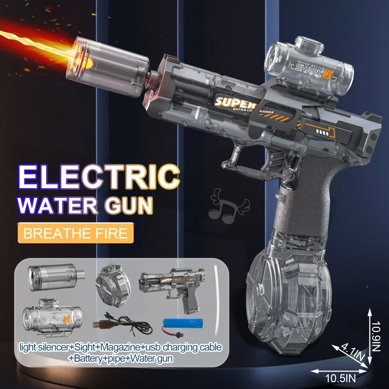 Squirt Toy Water Gun Electric Powerful Watergun Pistols Children Toys Automatic continuous firing Water Guns Beach Outdoor Toy