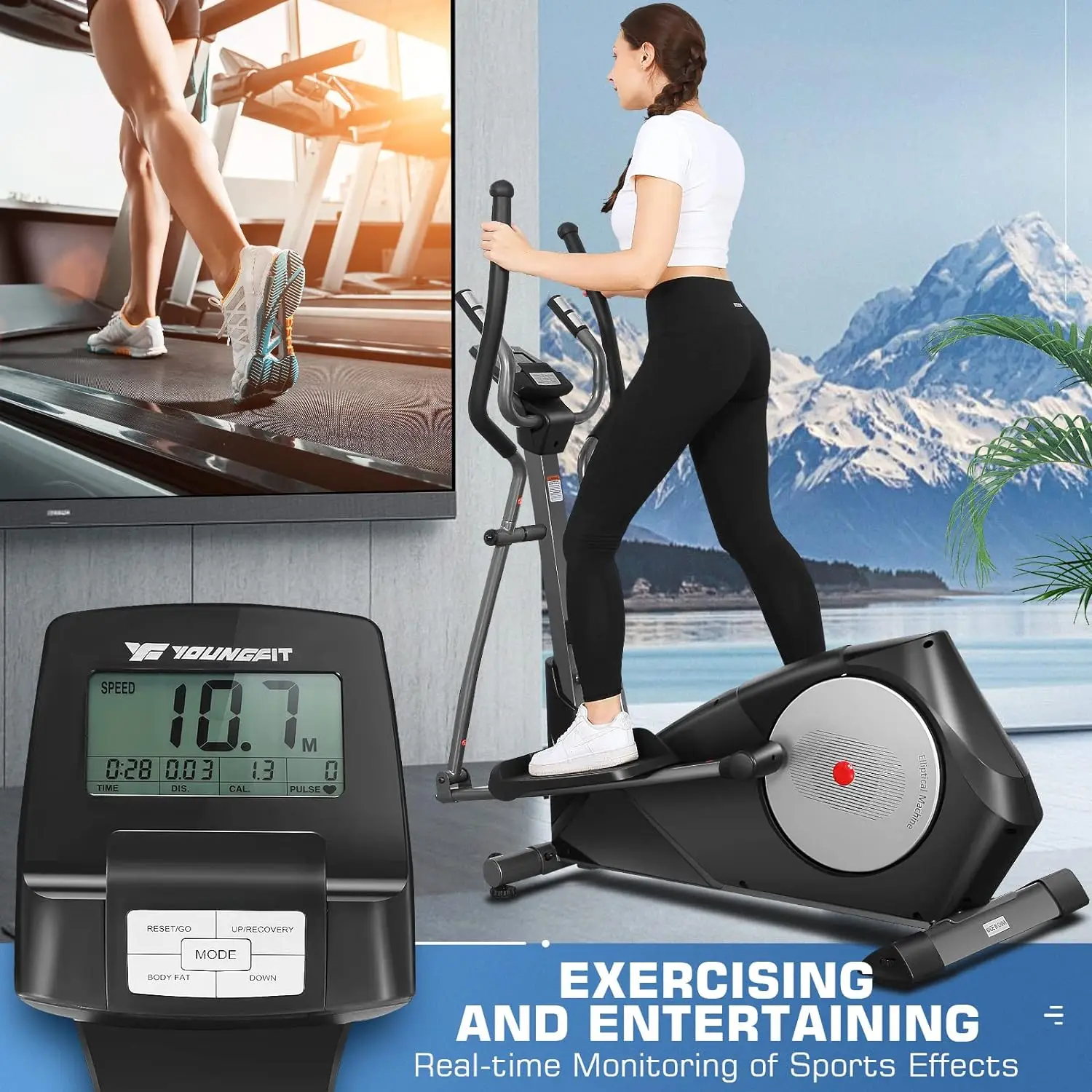 Cardio Machine Afton Fx 400 Afton FX-400 Cardio Fitness Elliptical