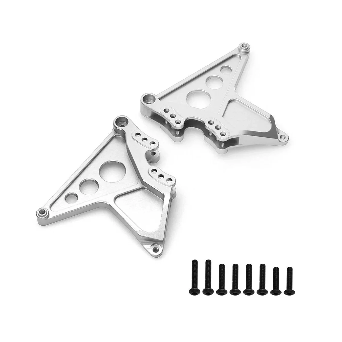 

Аксессуары для заднего штатива из алюминиевого сплава для UDR 1/7, детали для короткого радиоуправляемого автомобиля, серебристые