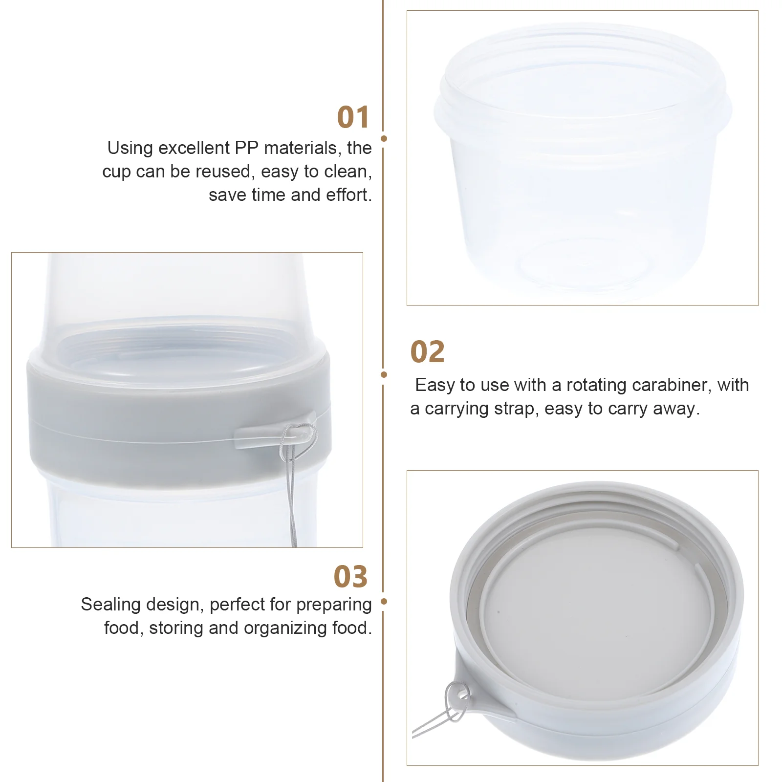 Soup Mug with Lid Double Layer Storage Cup Yogurt Portable Container Breakfast Cups Go