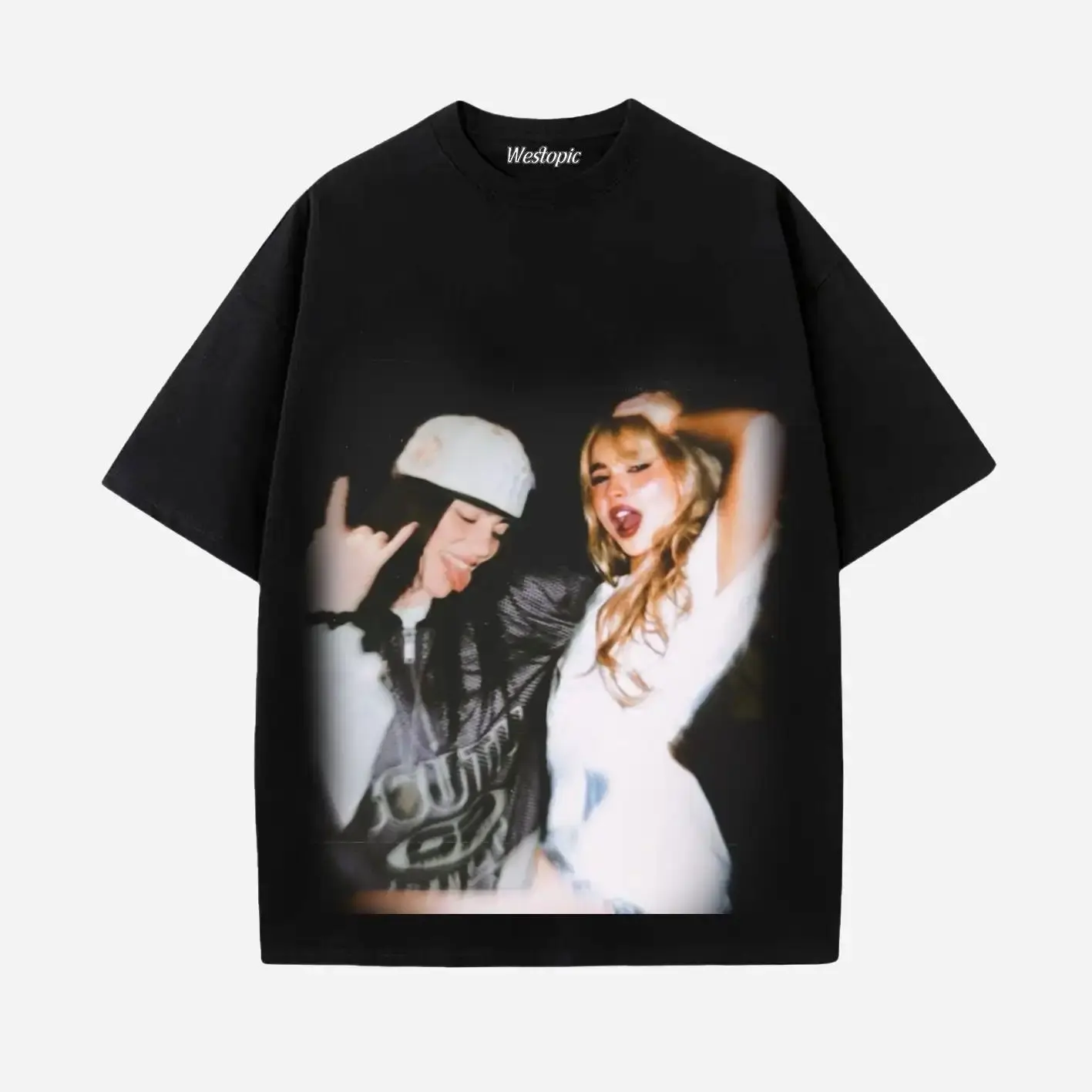 High Street Hip Hop Damenbekleidung SABRINA CARPENTER T-Shirt Hot Sale Damen T-Shirt Casual Übergroßes Baumwoll-T-Shirt Unisex – Detail 11