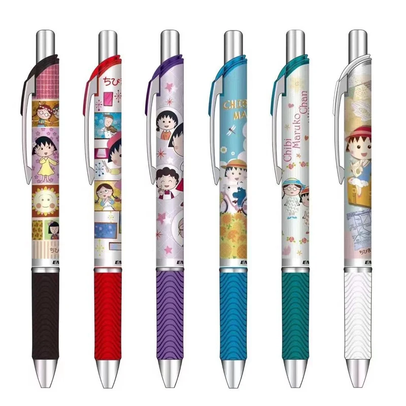 

1pc Japan Pentel BLN75 ENERGEL Limited Gel Pen 0.5mm Press Water Pen Black Quick-drying Ink Cute Cartoon Japanese Pens