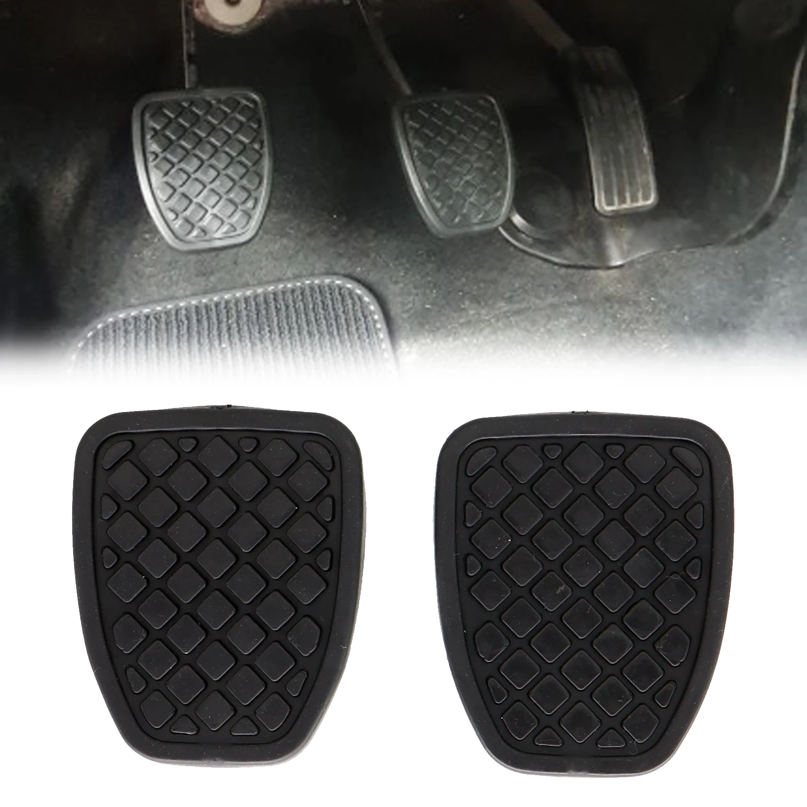 Pexorin Stainless Steel Car Foot Accelerator Fuel Brake Pedal Cover, For Subaru, For Forester, SG 2003-2005 Legacy 2004-2005 Outback 2004-2006 Clutch - View #4