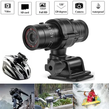 F9 Action Camera Full HD 1080P Bici Casco moto Fotocamera Sport all'aria aperta DV Video DVR Registratore audio Dash Cam per auto Bicicletta
