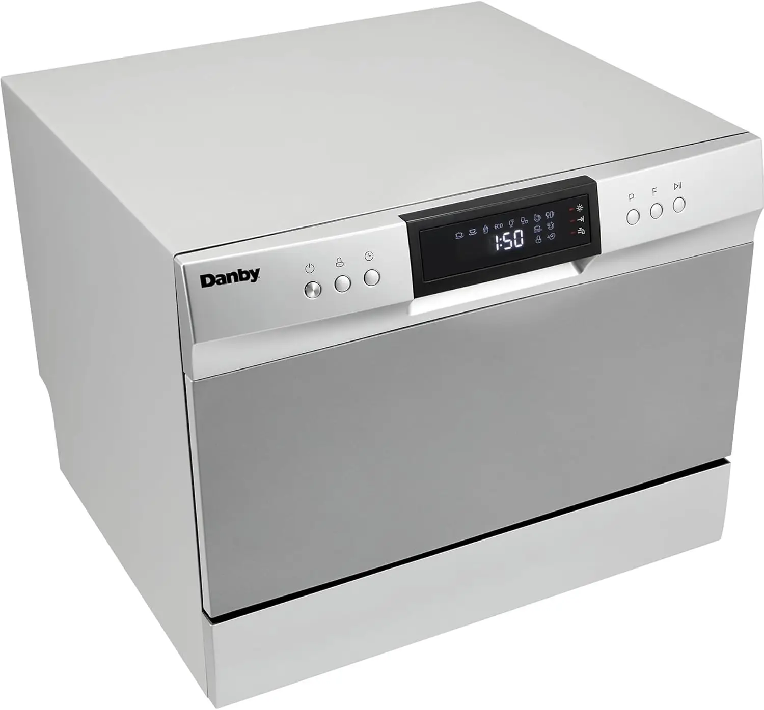 Countertop Dishwasher with 6 place Settings and Silverware Basket LED Display Energy Star DDW631SDB