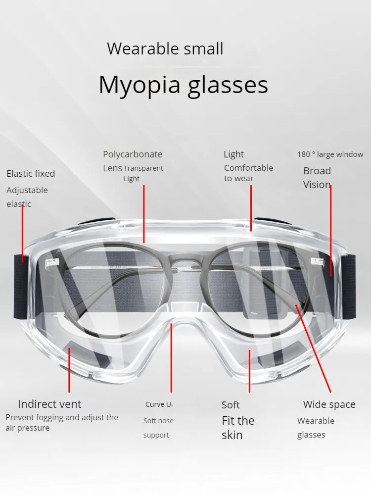 10 Paia Di Occhiali Protettivi Antiappannamento C... - BLU 6LIMC00NSI - Foto 4