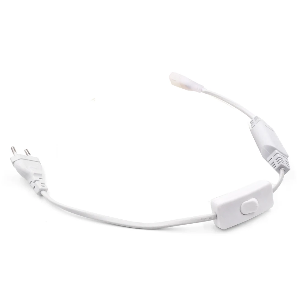 Description Picture 6 of itemEU Power Plug with Dimmer Switch Drive for AC 220V 288LEDs/m 360LEDs/m No Wire 13x7MM COB Strip Tape Light Power Supply Adapter