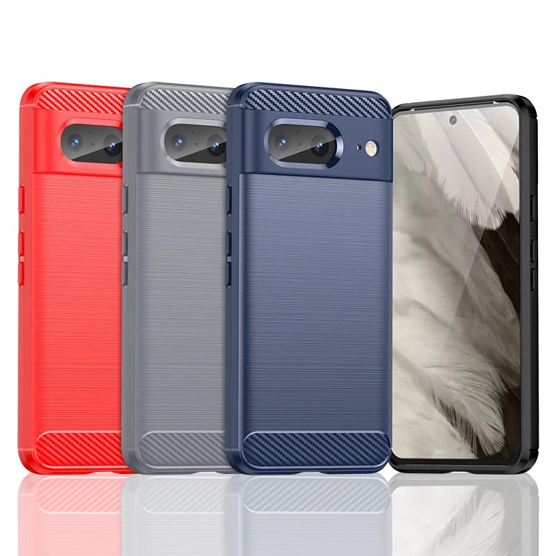 Premium Carbon Fiber Shockproof Silicone Protector Case - Luxury Design