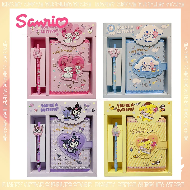 

Sanrio Notebook Gel Pen Hellokitty Cinnamoroll Notepad Daily Weekly Agenda Planner Notebook Stationery Set Office School Supplie