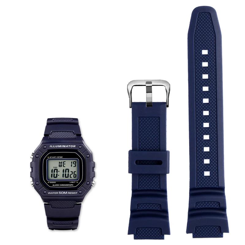 Sector orologio digitale con cassa in resina nera e rossa e cinturino