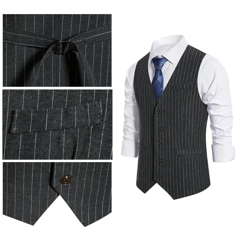 39BD 1920s Mens Costume,Roaring 20s Costumes Accessories Halloween Cosplay Costume - 6
