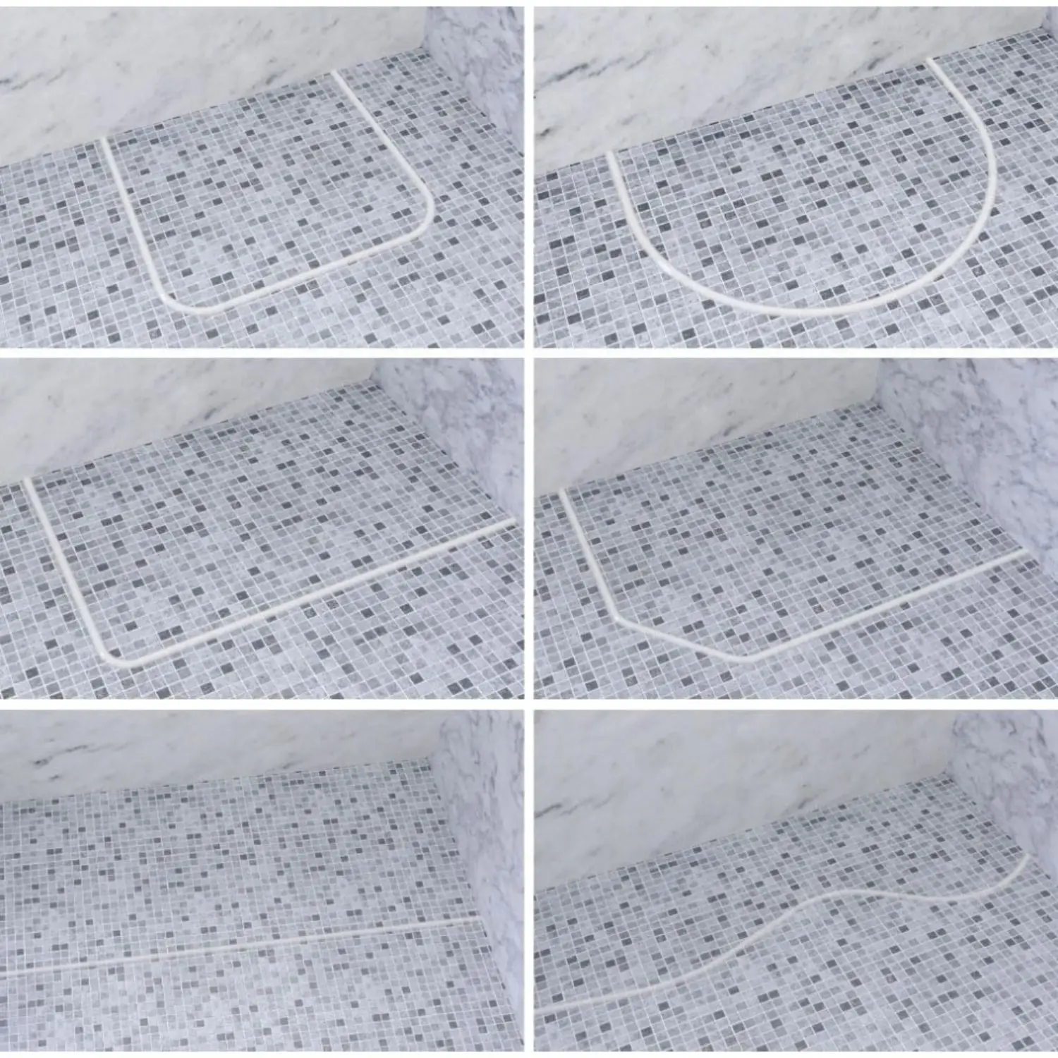Collapsible Shower Water Dam Threshold Stopper Barrier Image 9