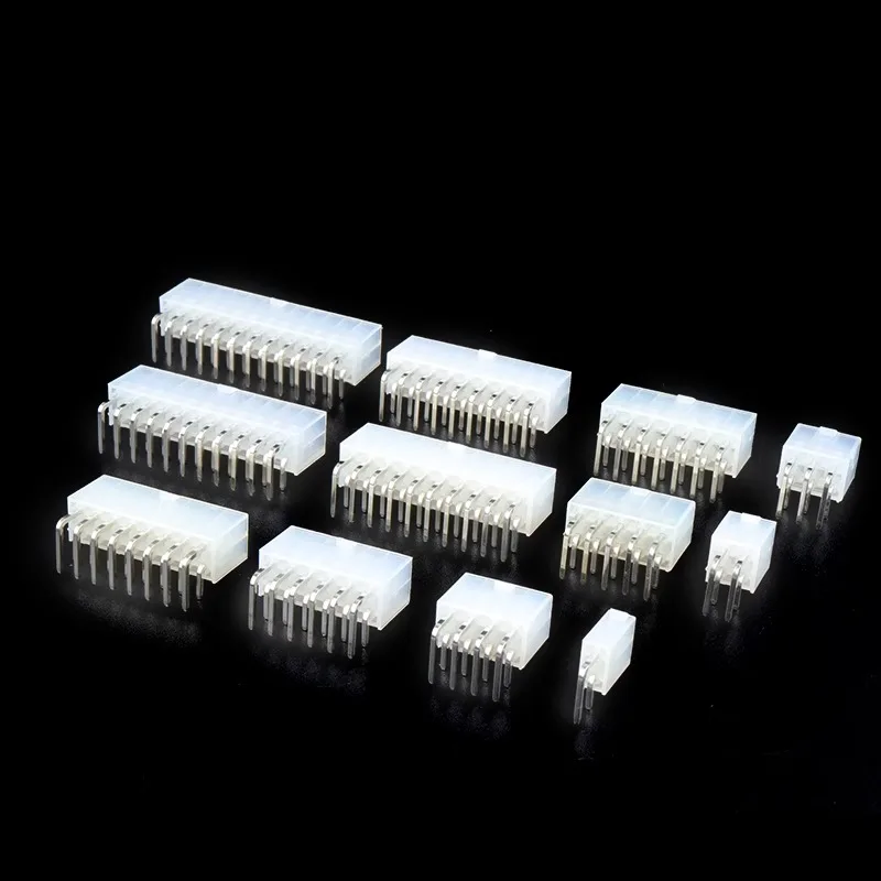 

10pcs 5557 4.2mm Automotive wiring connector right angle female 1-12 pin for PC/computer graphics card on board 3 pin connector