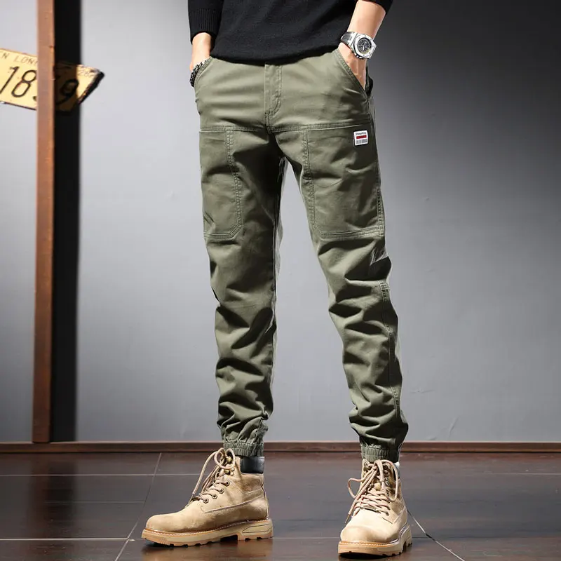 Fashion Designer Men Jeans Loose Fit Big Pocket Casual Cargo Pants Hombre Streetwear Hip Hop Joggers Men Wide Leg Haren Trousers