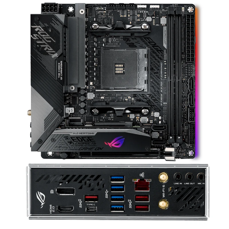 Amd X570 Rog Strix X570-I Gaming X570I Scheda Madre Usata Presa Originale Am4 Ddr4 64Gb Usb3.0 M.2 Nvme Sata3 Scheda Madre Desktop