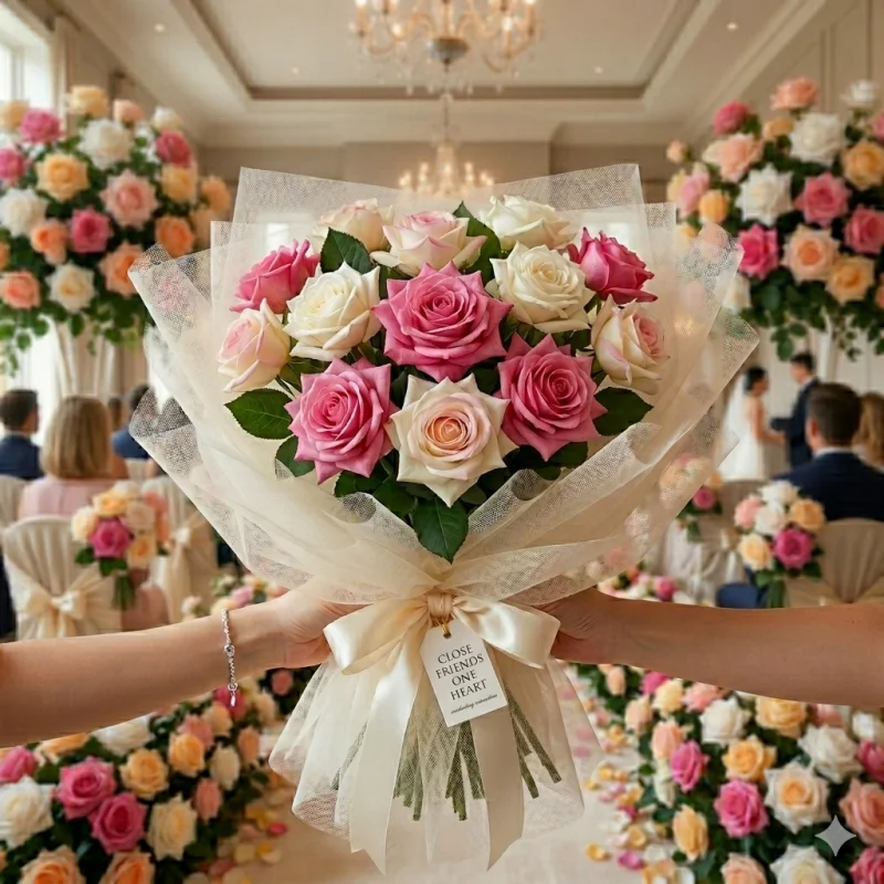 Luxurious Real Touch Roses - Set of 3 Artificial Flowers for Elegant Home and Event Decor