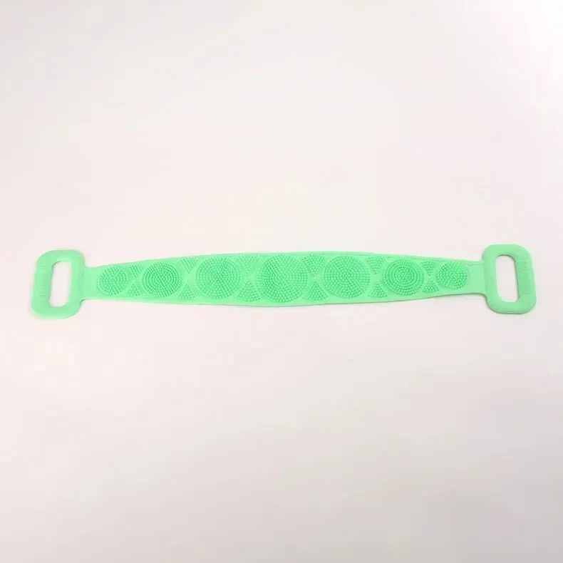 Silicone Body Scrubber  Massage Brush - Bath Towel Shower Belt for Skin Exfoliation