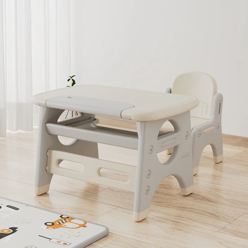 Joylove A Set Children's Table And Chair Set Baby Reading Table Home Toddler Toy Early Education Game Plastic