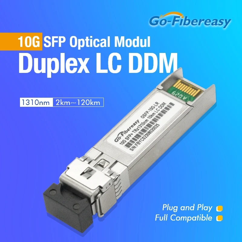 Modulo Ricetrasmettitore Sfp 10Gb Lr 10Km Dual Lc Modulo Sfp 1310Nm Ddm Monomodale Per Apparecchiature Ottiche Ubiquiti/Cisco/Tahoe/Tp-Link