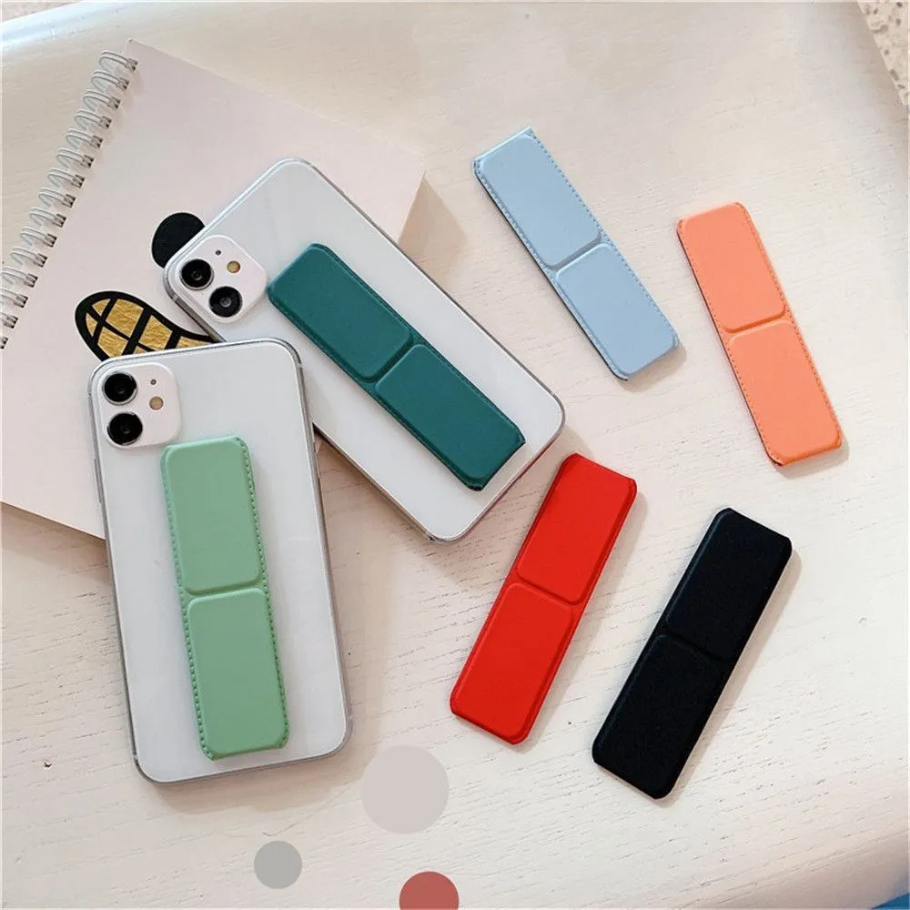 Magnetic Kickstand Folding Phone Holder with Hand Strap and Finger Grip