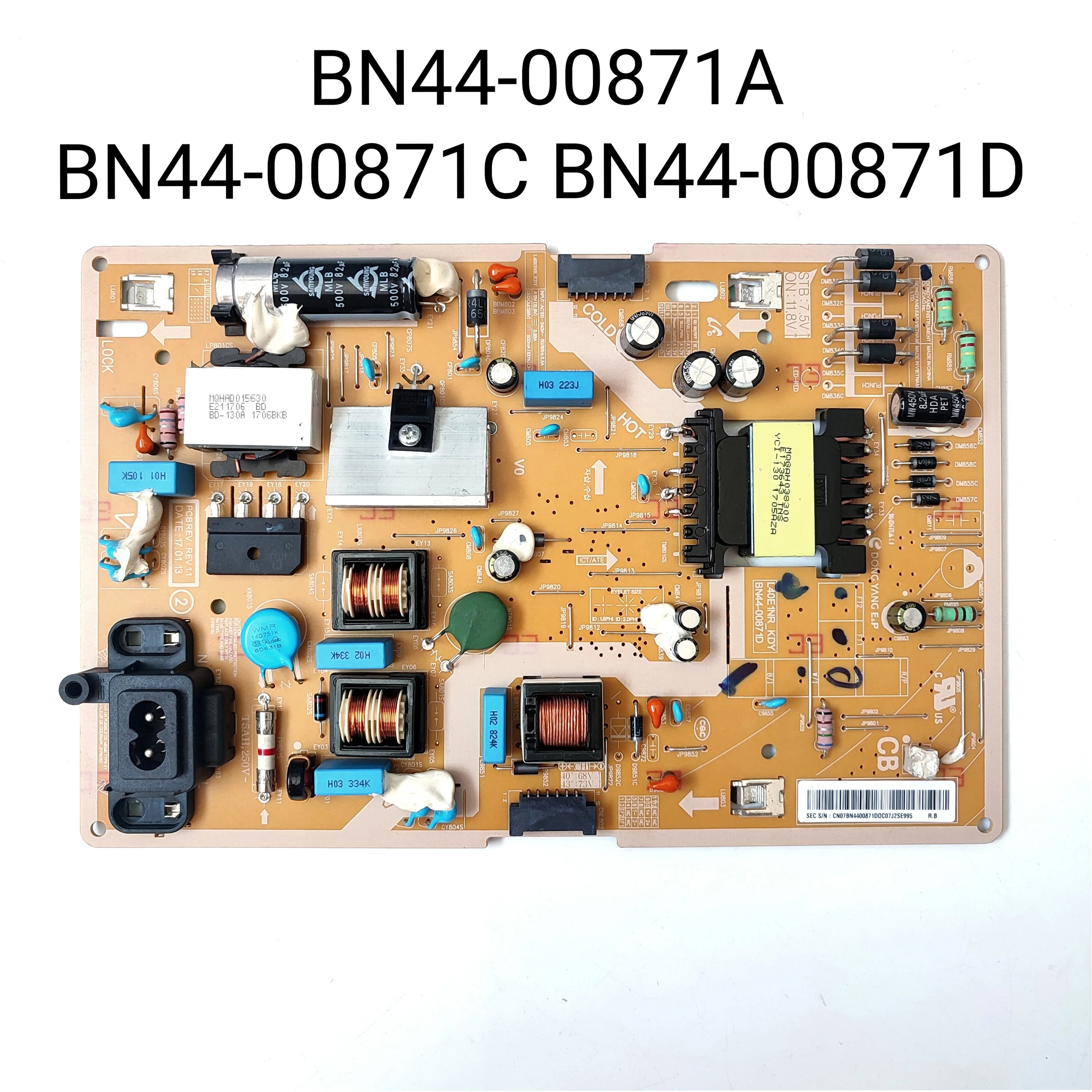 

Original BN44-00871A=BN44-00871C=BN44-00871D BN4400871 L40E1NR_KDY L40E1_KDY Power Supply/LED Board for UA40K6300A UA43K6800A TV