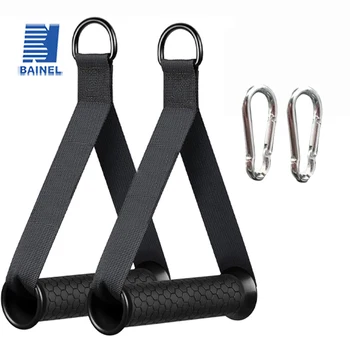 Gym Resistance Belt Accessories Handle Non Slip Grip Strong Rubber Ribbon Fitness Heavy Rope Machine Fitness Equipment