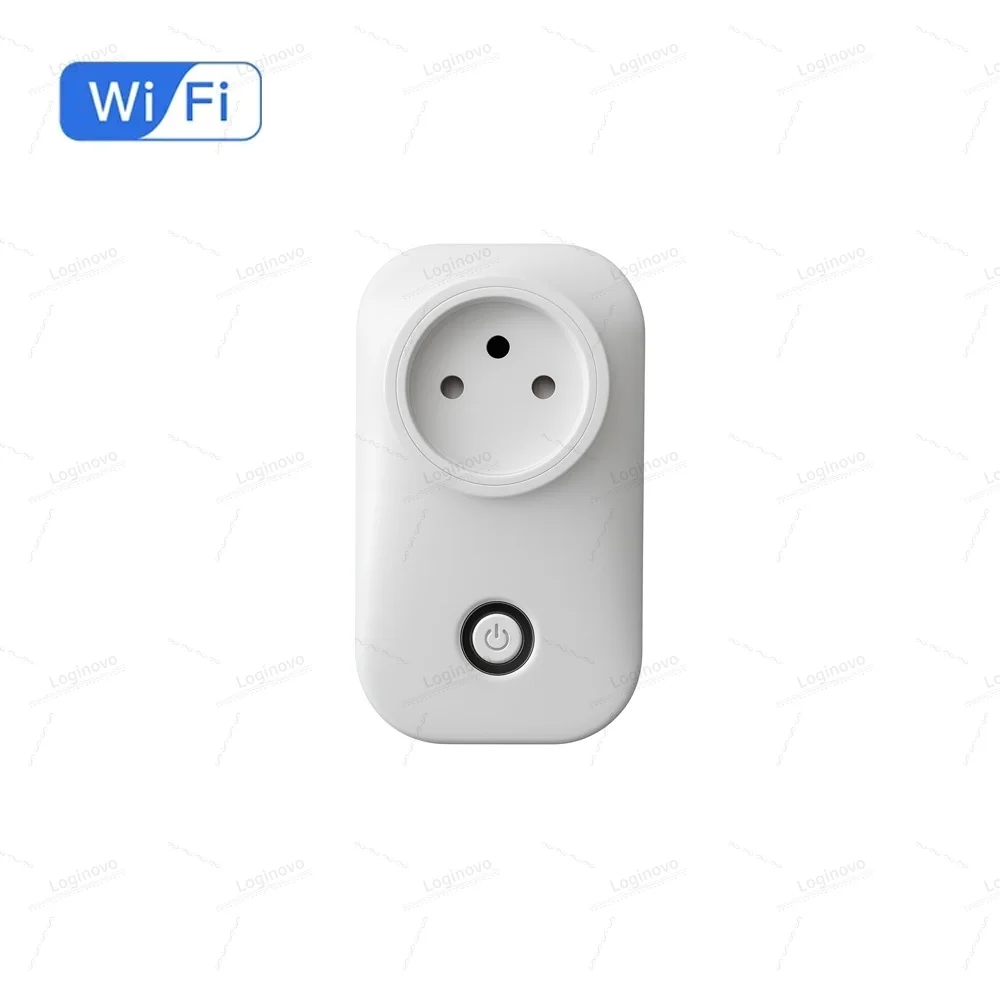 Tuya Smart Socket IsraeL Plug 16A Power Monitor Wifi Light thumbnail 2