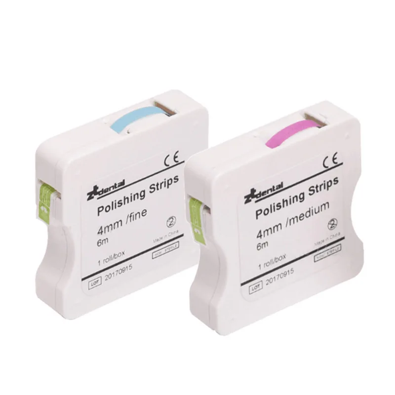 1RollBoxDentalPolishingStrip4mm6mToothInterdentalResinSurface