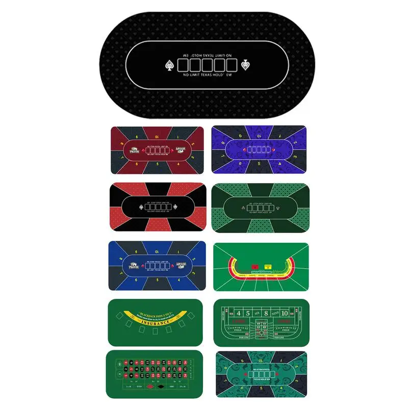 Game Table Cover 120x60cm Texas Holdem Poker Mat Card Table Covers Poker Mat For Top For Party Fundraisers Theme poker table cover