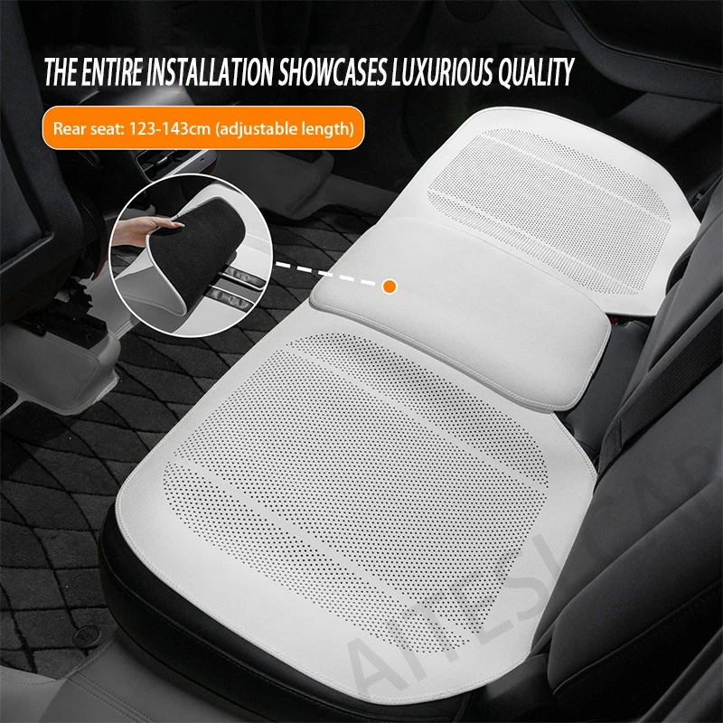 Nuovo coprisedile per auto aggiornato Cuscino estivo fresco Ventilazione Coprisedile universale per quattro stagioni Cuscino comfort completo incluso - Image 4