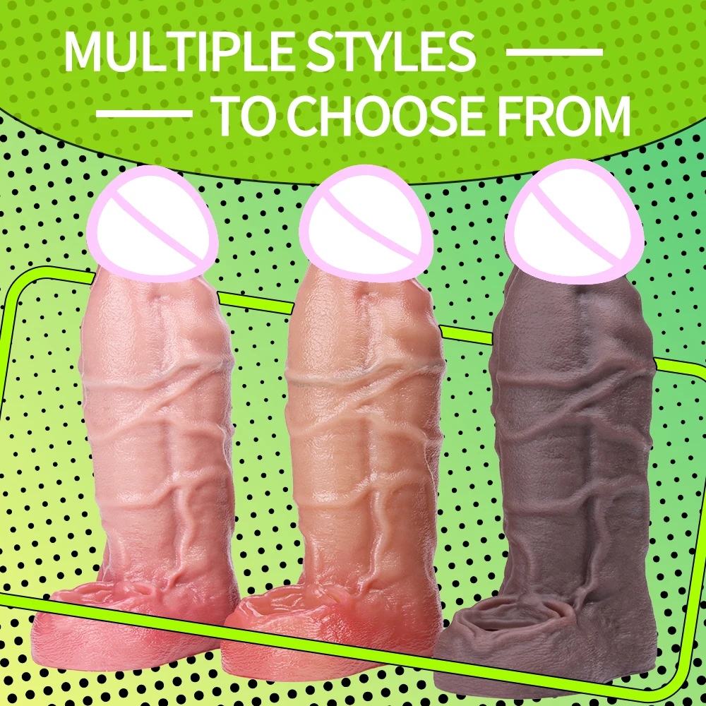 Penis Enlargemen Extender Condoms Reusable Sleeve For Men