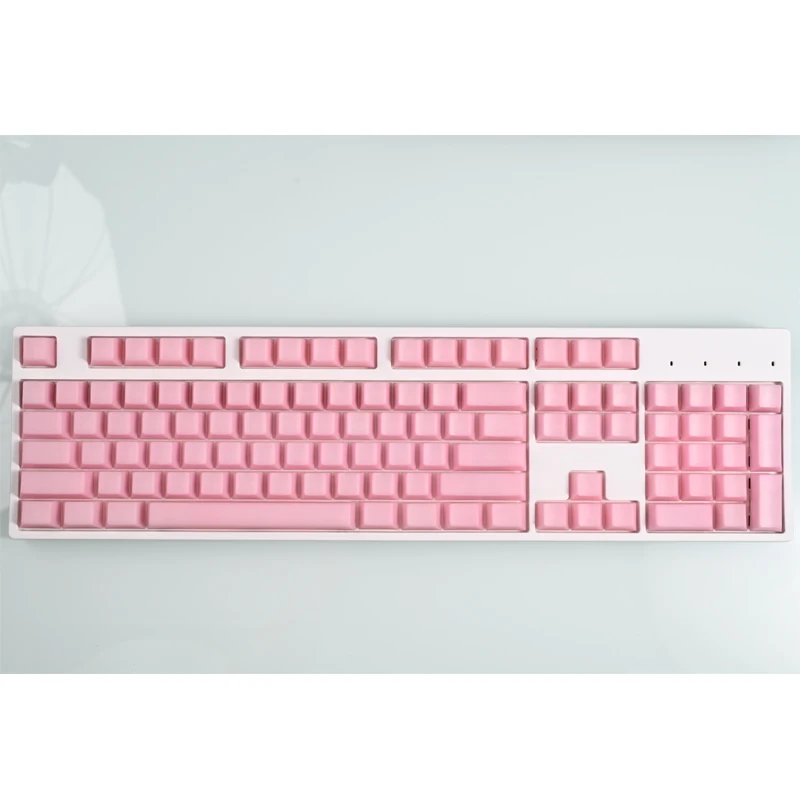 Pom Jelly Keycap para Teclado Mecânico Conjunto de 104 Chaves Suporte Retroiluminado Arco-íris do Perfil do Oem - Imagem 2