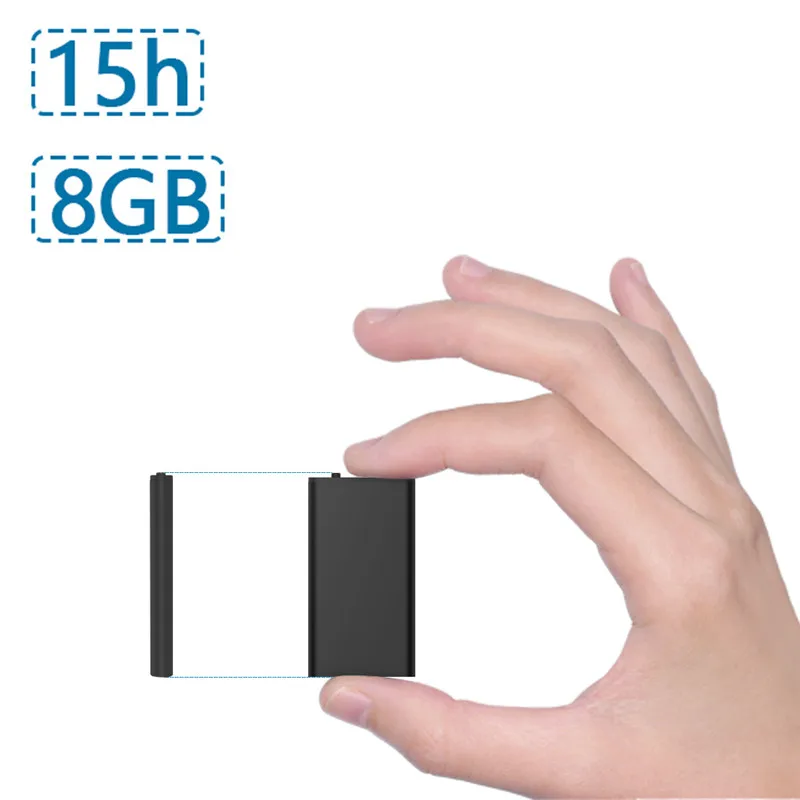 QZT Mini Voice Recorder Small MP3 Player Portable Digital Audio Sound Recorder Micro Voice Dictaphone Recording Device
