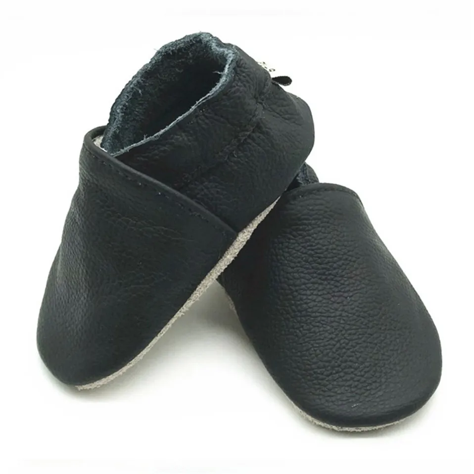 Genuine Leather Baby Moccasins - Soft Sole First Walker Shoes