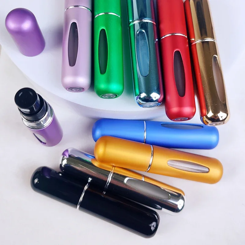 10PCS 5ml Refill Perfume Bottle Portable Refillable Aluminum Atomizer For Travel