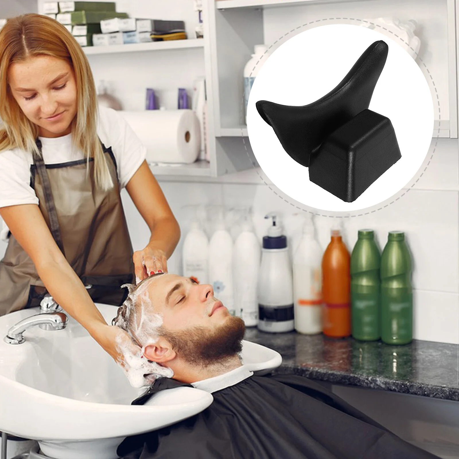

Shampoo Bed Pillow Hair Washing Rest Neck Cushion Reusable Salon Bowl Support Rests Headrest Nest for Salons