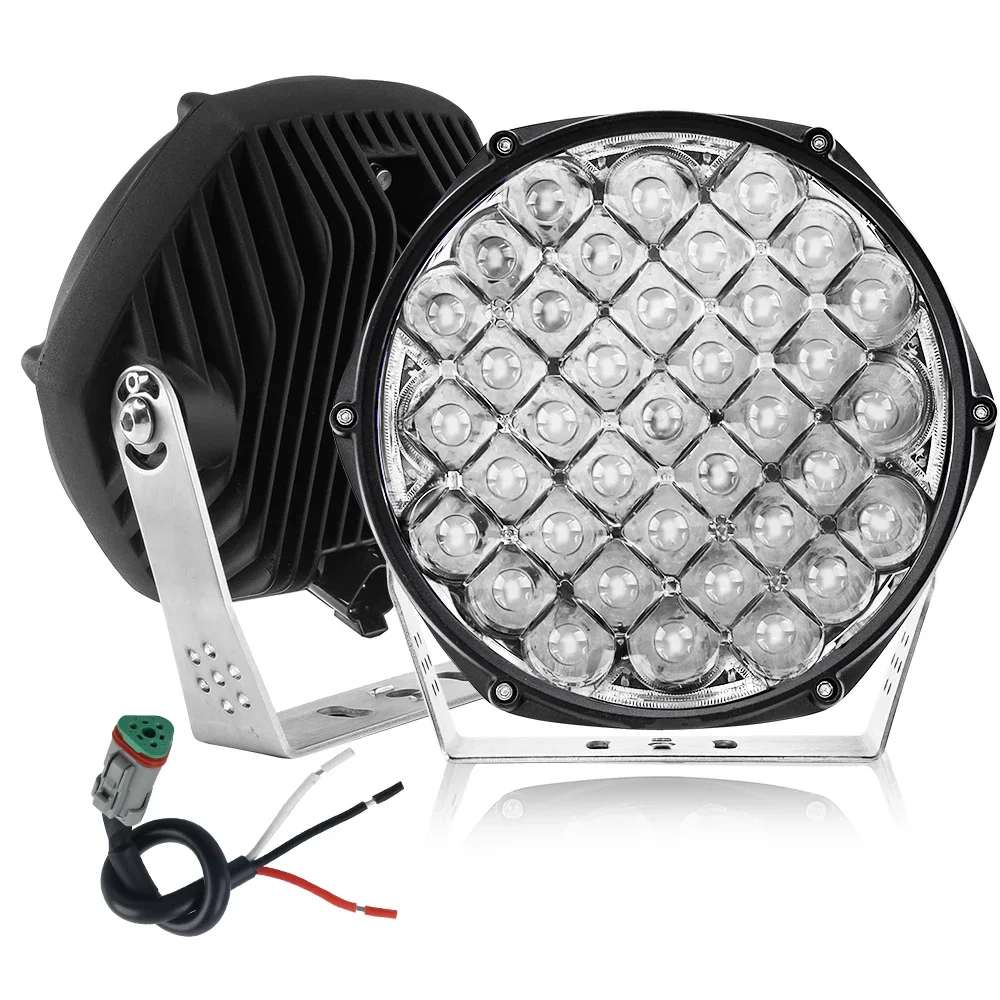 

1Lux@1000M 185W 9D Reflector 9 Inch Vehicle Spotlight Off Road Combo Led Driving Light