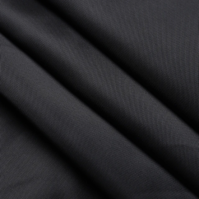 Black Twill Lining Fabric Material for Coat,Jacket,Suit,Upholstery