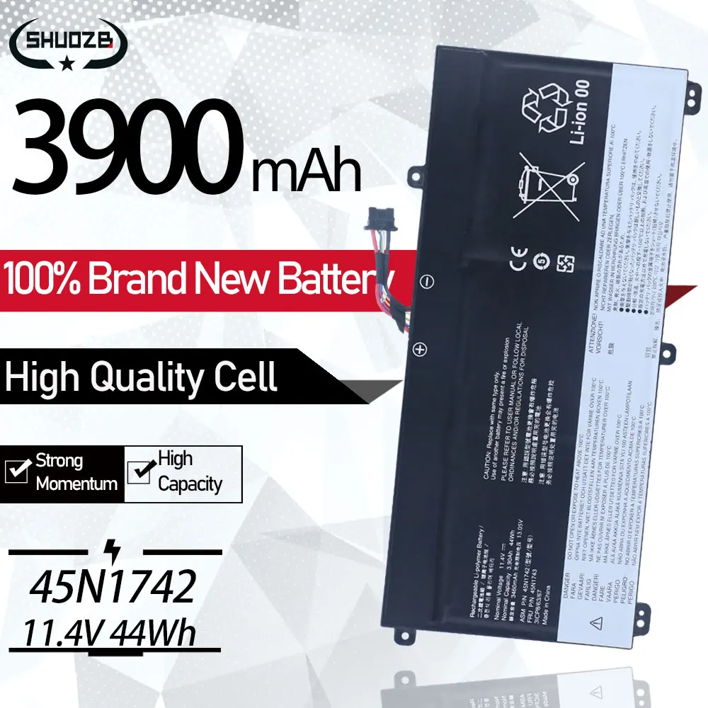 

Новый аккумулятор 45N1740 45N1741 45N1742 45N1743 для ноутбука Lenovo ThinkPad T550 T560 W550S 00NY639 SB10K12721 11,4 в 44Wh Бесплатные инструменты