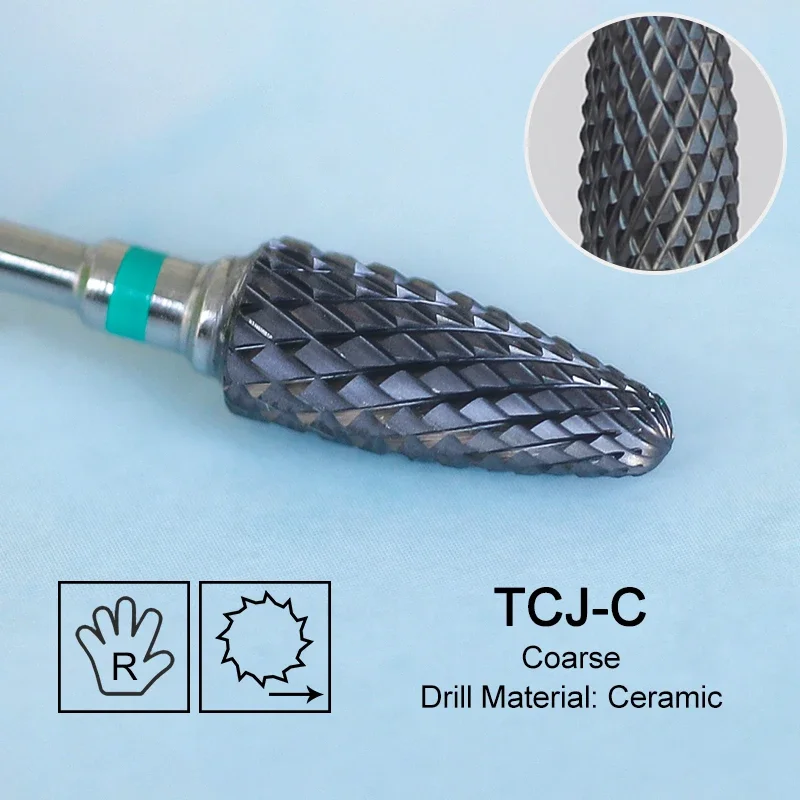 Ceramic Carbide Nail Drill Bit - Pink Manicure Polishing Tool