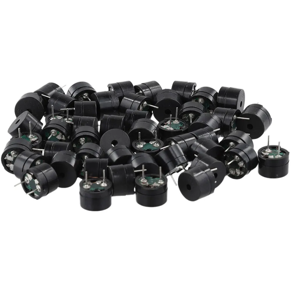 50PCS 패시브 버저 전자기 임피던스 16 옴 범용 패시브 스피커 버저 AC/2KHz 3V 5V 9V 12V 저항 스피커