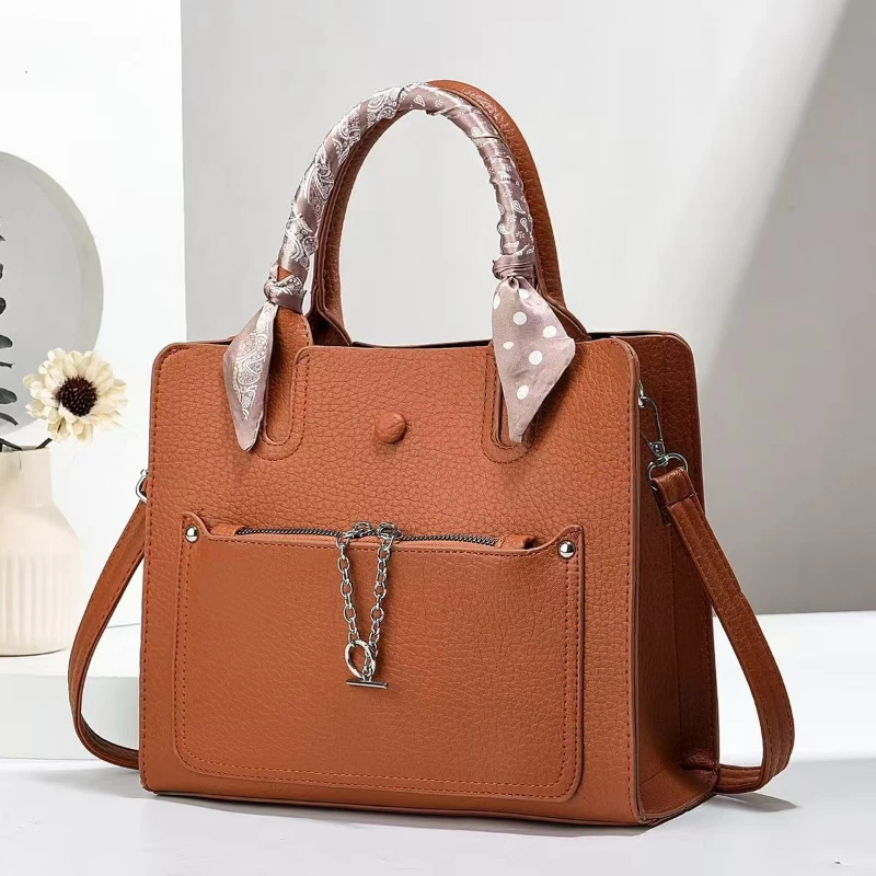 Vintage Women's Bags Luxury PU Leather Handbags High Quality Large Capacity Female Shoulder Bags for Daily Use
