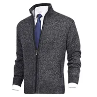 High Quality Men Jackets Autumn And Winter Fashion Loose Warm Jacket Sweater Stand Collar Knitting Coat Men's Clothing Chaquetas - Image 5