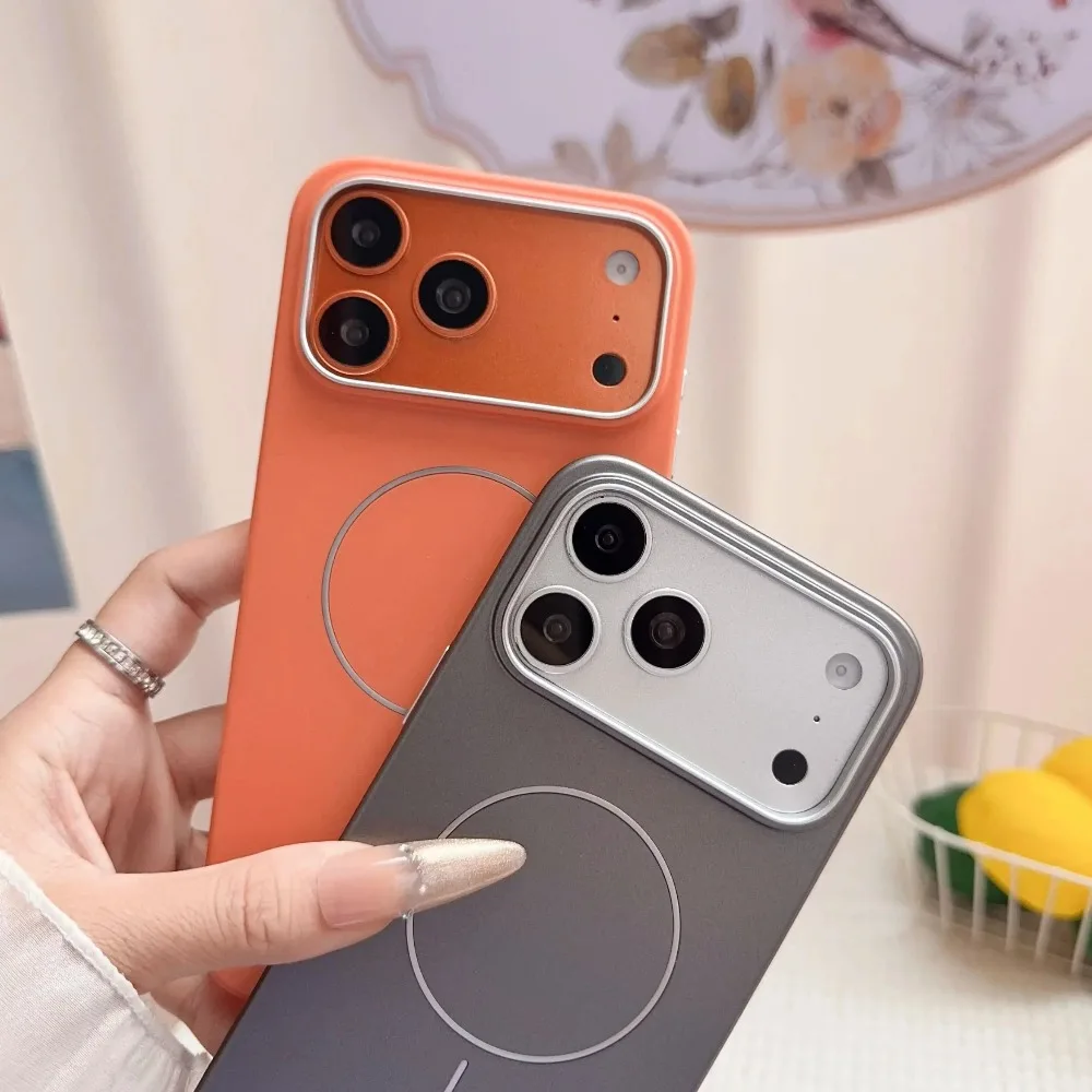 Ultra Thin Matte Magnetic Case with Textured Metallic Paint Finish