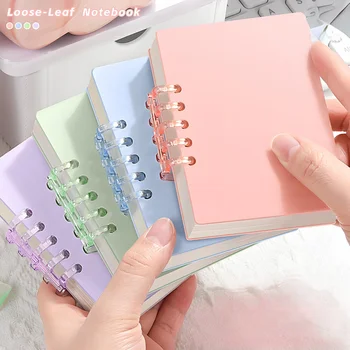 80 pagine/libro, taccuino multicolore, taccuino tascabile, taccuino portatile, libro principale a fogli mobili, mini taccuino A7, taccuino sub-coil