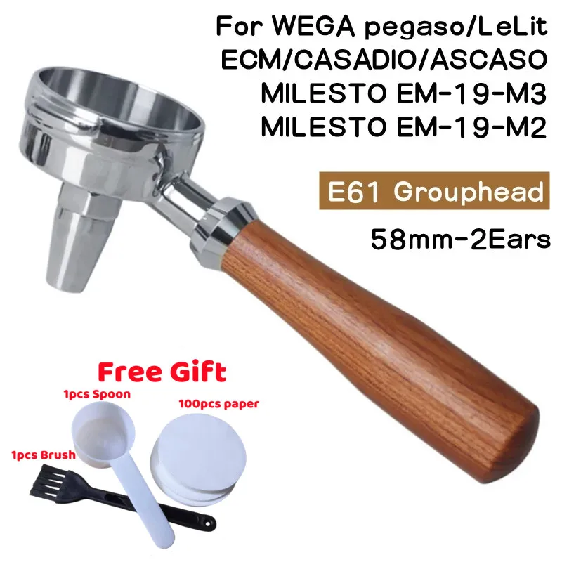Teapresso Portafiltro Per Tè, Filtro A Beccuccio Singolo, Wega Pegaso, Casadio, Ascaso, Ecm, Lelit, Milesto Em-19-M3, Em-19-M2, E61