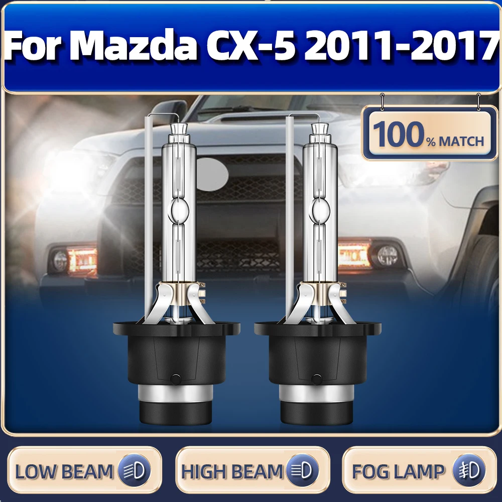 

HID Xenon Lights Bulb 35W 20000LM Car Headlight Bulbs 6000K 12V Xenon Headlamp For Mazda CX-5 2011 2012 2013 2014 2015 2016 2017